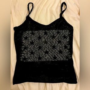 Top velvety noir black star ⭐